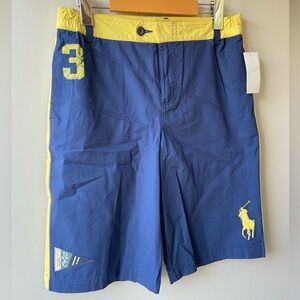 🦋 2/$20 Polo blue and yellow boys shorts NWT